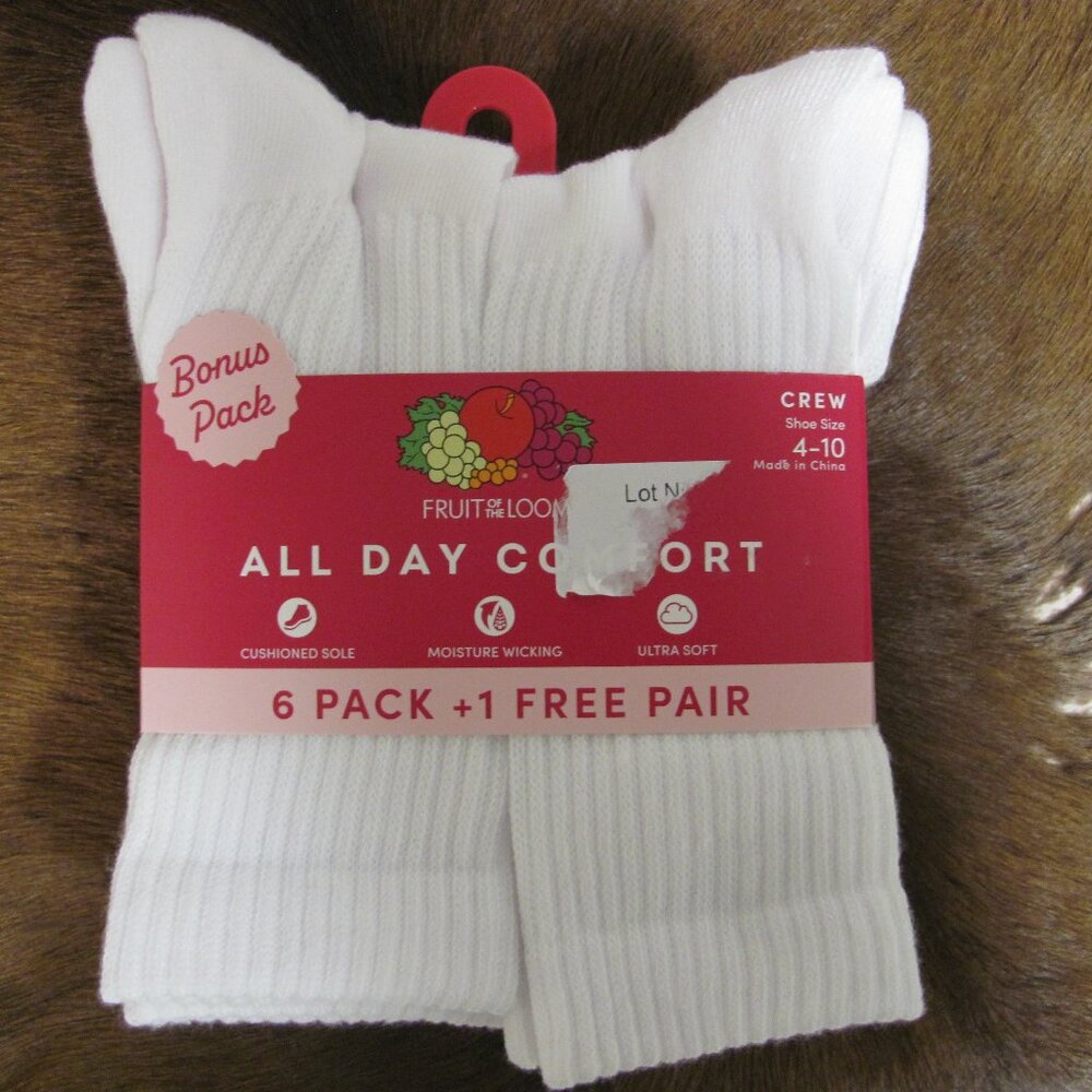 FRUIT OF THE LOOM WOMENS SOCKS NIP